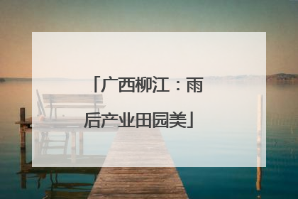 广西柳江：雨后产业田园美