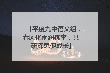 平度九中语文组：春风化雨润桃李，共研深思促成长