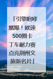 引擎咆哮燃爆！欧速500圈卡丁车耐力赛点亮荆州文旅新名片