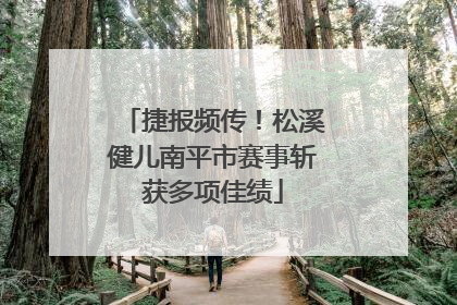 捷报频传！松溪健儿南平市赛事斩获多项佳绩
