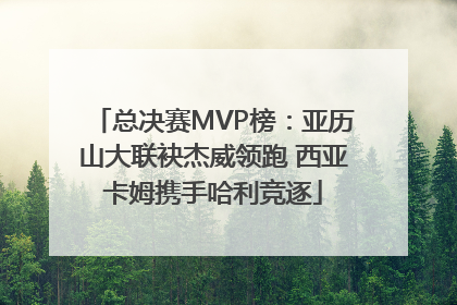 总决赛MVP榜：亚历山大联袂杰威领跑 西亚卡姆携手哈利竞逐