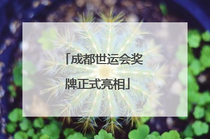 成都世运会奖牌正式亮相