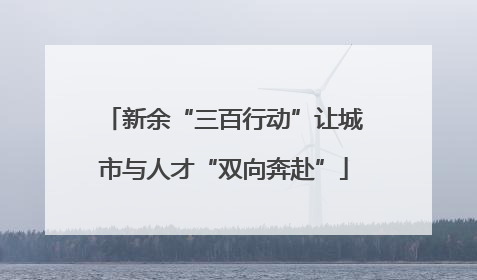 新余“三百行动”让城市与人才“双向奔赴”