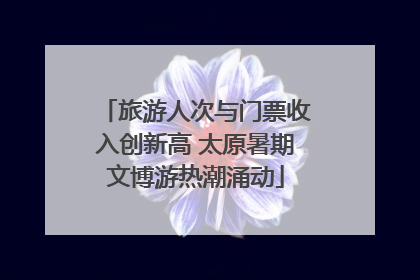 旅游人次与门票收入创新高 太原暑期文博游热潮涌动