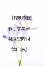昆明泰国节，泰星宋君浩空降同德广场