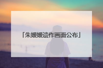 朱媛媛遗作画面公布
