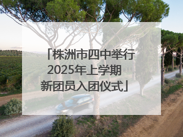 株洲市四中举行2025年上学期新团员入团仪式