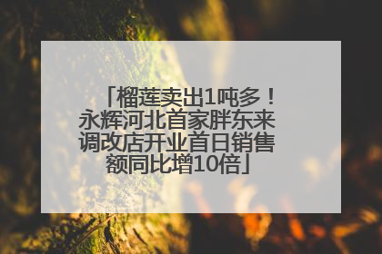 榴莲卖出1吨多！永辉河北首家胖东来调改店开业首日销售额同比增10倍