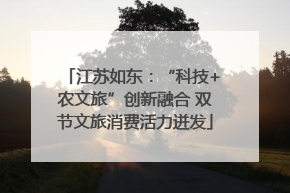 江苏如东：“科技+农文旅”创新融合 双节文旅消费活力迸发