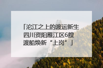 沱江之上的渡运新生 四川资阳雁江区6艘渡船焕新“上岗”