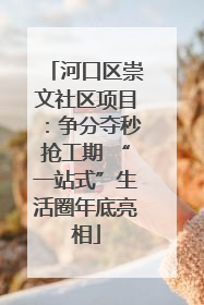 河口区崇文社区项目：争分夺秒抢工期 “一站式”生活圈年底亮相
