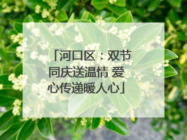 河口区：双节同庆送温情 爱心传递暖人心