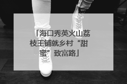 海口秀英火山荔枝王铺就乡村“甜蜜”致富路
