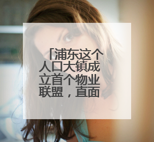 浦东这个人口大镇成立首个物业联盟，直面“三多三难”挑战