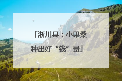 淅川县：小果桑种出好“钱”景