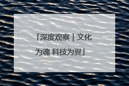 深度观察｜文化为魂 科技为翼
