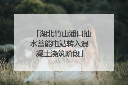 湖北竹山潘口抽水蓄能电站转入混凝土浇筑阶段