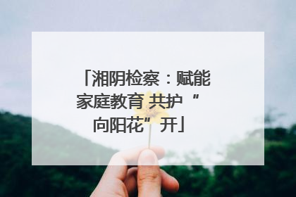 湘阴检察：赋能家庭教育 共护“向阳花”开