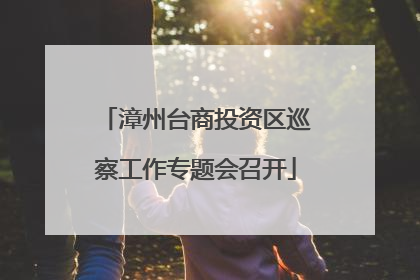 漳州台商投资区巡察工作专题会召开