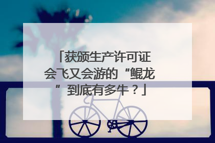 获颁生产许可证 会飞又会游的“鲲龙”到底有多牛？