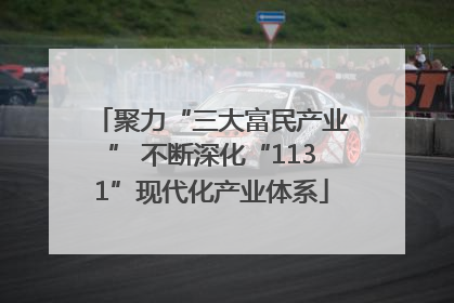 聚力“三大富民产业” 不断深化“1131”现代化产业体系