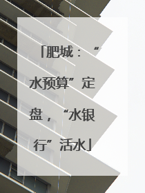 肥城：“水预算”定盘，“水银行”活水