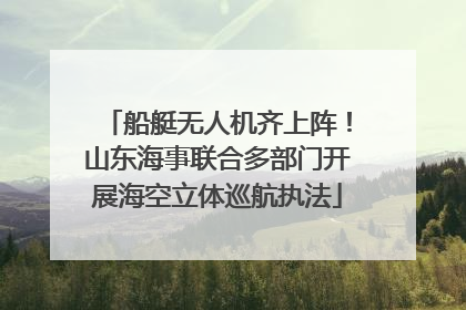 船艇无人机齐上阵！山东海事联合多部门开展海空立体巡航执法