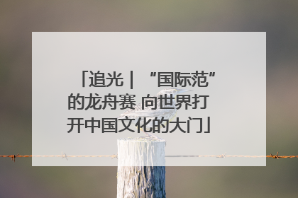 追光｜“国际范”的龙舟赛 向世界打开中国文化的大门