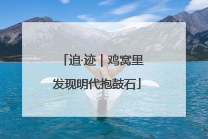 追·迹｜鸡窝里发现明代抱鼓石