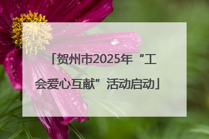 贺州市2025年“工会爱心互献”活动启动