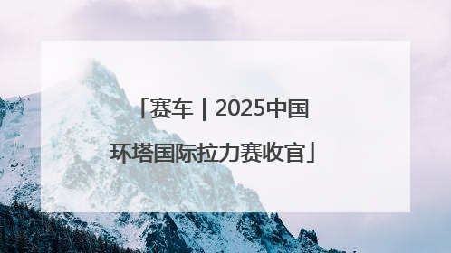 赛车｜2025中国环塔国际拉力赛收官