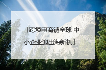 跨境电商链全球 中小企业迎出海新机