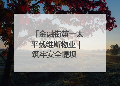 金融街第一太平戴维斯物业｜筑牢安全堤坝 守护美好家园