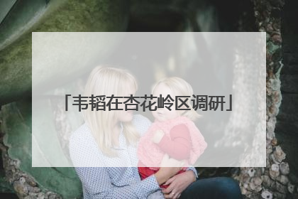 韦韬在杏花岭区调研