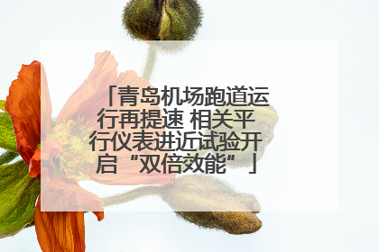 青岛机场跑道运行再提速 相关平行仪表进近试验开启“双倍效能”