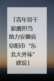 青年骨干挺膺担当 助力安徽省阜阳市“东北大外环”建设