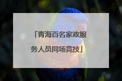青海百名家政服务人员同场竞技