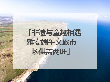 非遗与童趣相遇 雅安端午文旅市场供需两旺