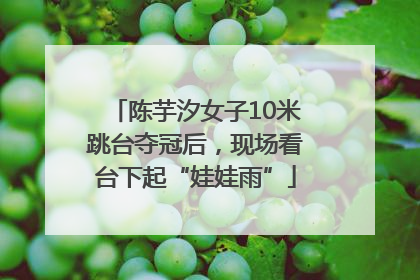 陈芋汐女子10米跳台夺冠后，现场看台下起“娃娃雨”