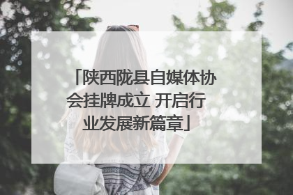 陕西陇县自媒体协会挂牌成立 开启行业发展新篇章