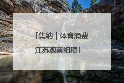 集纳｜体育消费江苏观察组稿