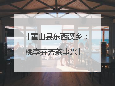霍山县东西溪乡：桃李芬芳茶事兴