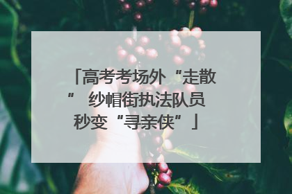 高考考场外“走散” 纱帽街执法队员秒变“寻亲侠”