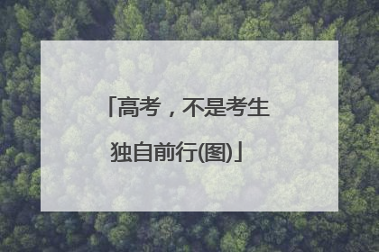 高考，不是考生独自前行(图)