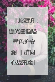 龙潭镇：锄光凿险隘 昼色护安澜 干群同心战汛魔