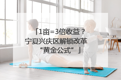 1亩=3倍收益？宁夏兴庆区解锁改革“黄金公式”