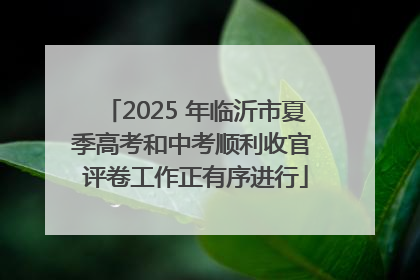 2025 年临沂市夏季高考和中考顺利收官 评卷工作正有序进行