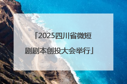 2025四川省微短剧剧本创投大会举行