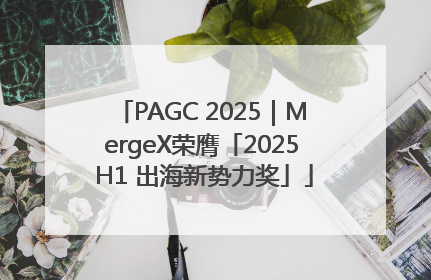 PAGC 2025｜MergeX荣膺「2025 H1 出海新势力奖」
